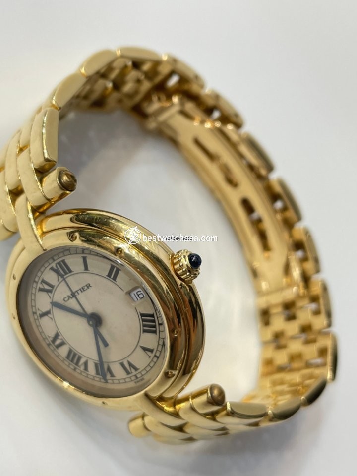 IMG_9085 Cartier Panthere Womens watch Quartz Yellow gold 883964 Replica 2