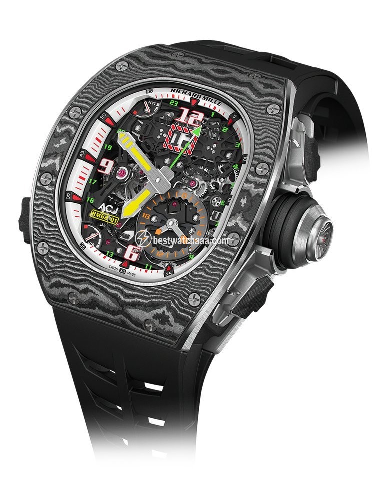 IMG_9085 Richard Mille Mens watch Unisex Manual winding Carbon RM 62-01 Replica 2