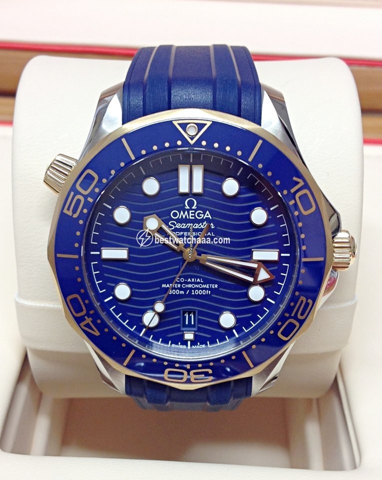 IMG_9085 Omega Seamaster Diver 300 M Mens watch Unisex Automatic Gold Steel 210.22.42.20.03.001 Replica 2