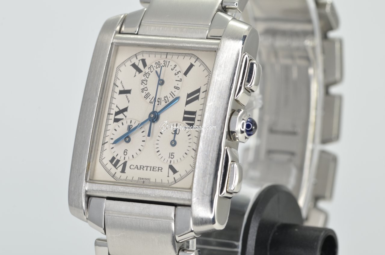 IMG_9085 Cartier Tank Francaise Mens watch Unisex Quartz Steel 2303 Replica 2