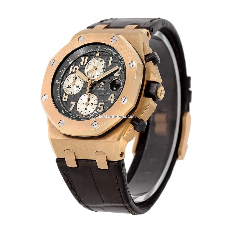 IMG_9085 Audemars Piguet Royal Oak Offshore Chronograph Mens watch Unisex Automatic Rose gold 26470OR.OO.A125CR.01 Replica 2