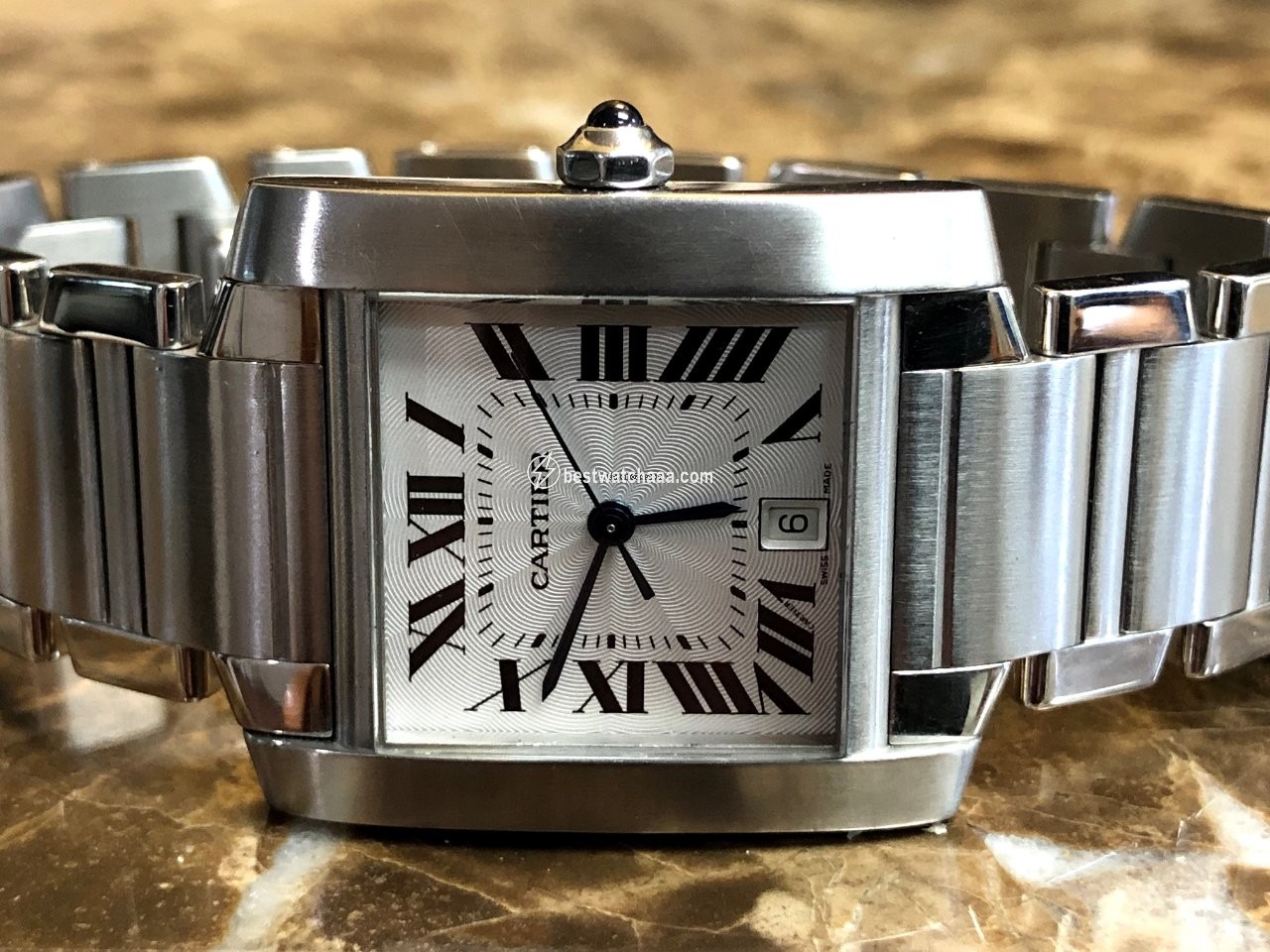 IMG_9085 Cartier Tank Francaise Mens watch Unisex Automatic Steel W51002Q3 Replica 2
