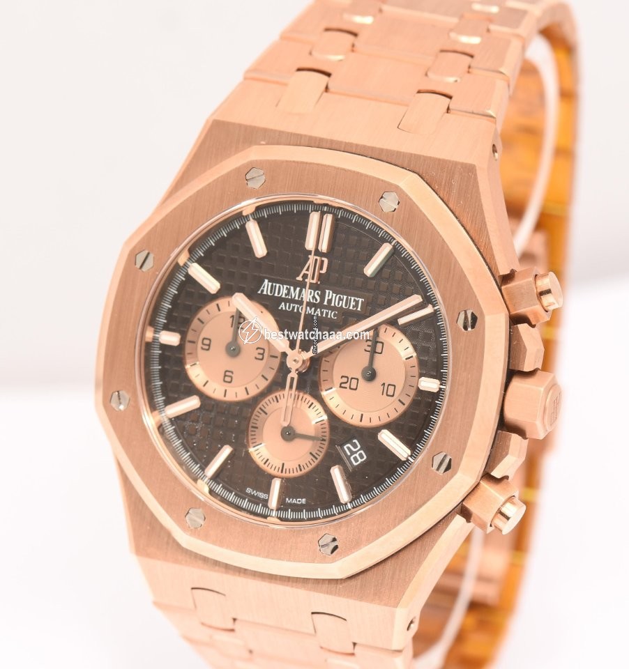 IMG_9085 Audemars Piguet Royal Oak Chronograph Mens watch Unisex Automatic Rose gold 263310R-00-12200R2 Replica 2