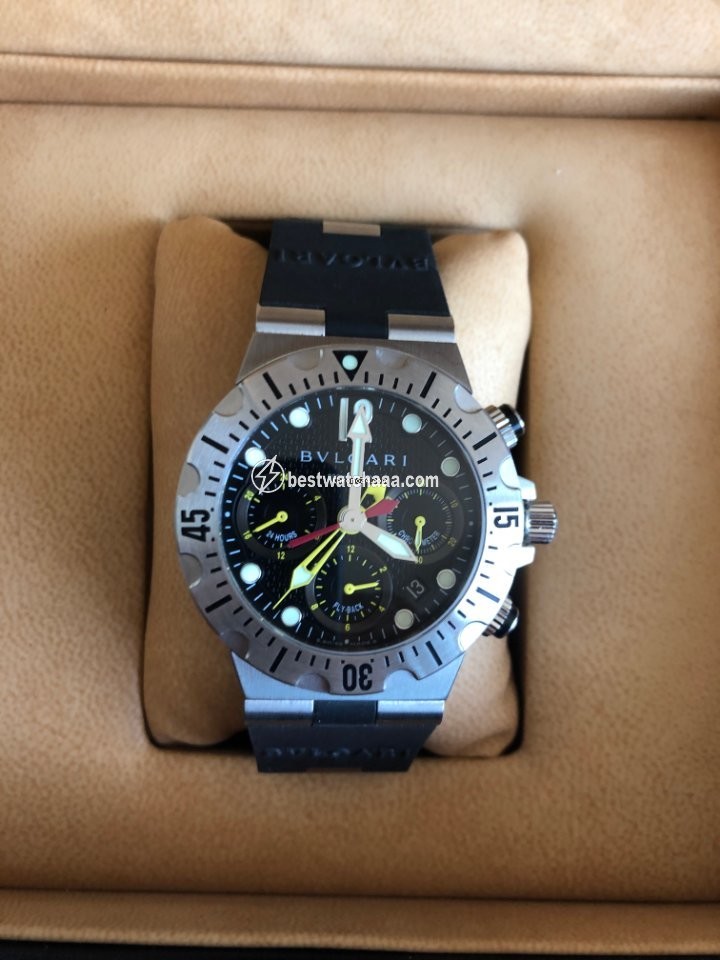 IMG_9085 Bulgari Diagono Mens watch Unisex Steel SC40SVD Replica 2
