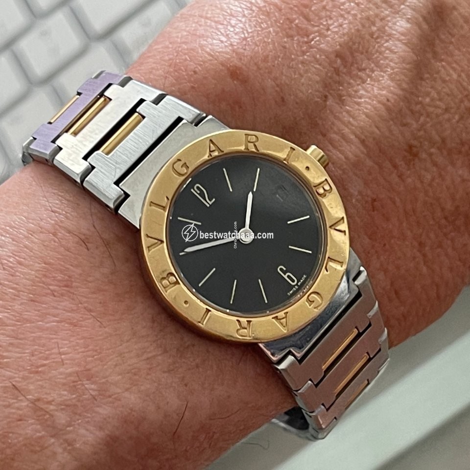 IMG_9085 Bulgari Bulgari Womens watch Quartz Gold Steel BB26SGD Replica 2