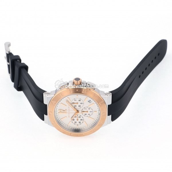 IMG_9085 Bulgari Diagono Automatic Gold Steel DG41WSPGVDCH Replica 2