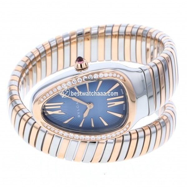 IMG_9085 Bulgari Serpenti Quartz Gold Steel SP35C3SPGD.1T Replica 2