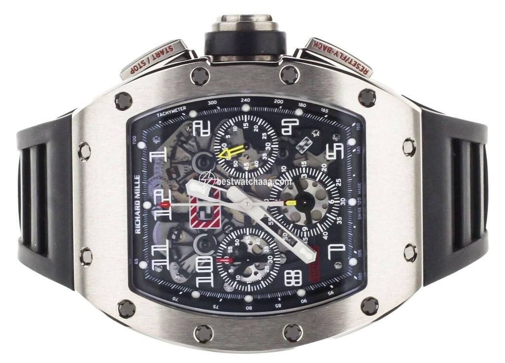 IMG_9085 Richard Mille RM 011 Mens watch Unisex Automatic White gold RM11-FM Replica 2