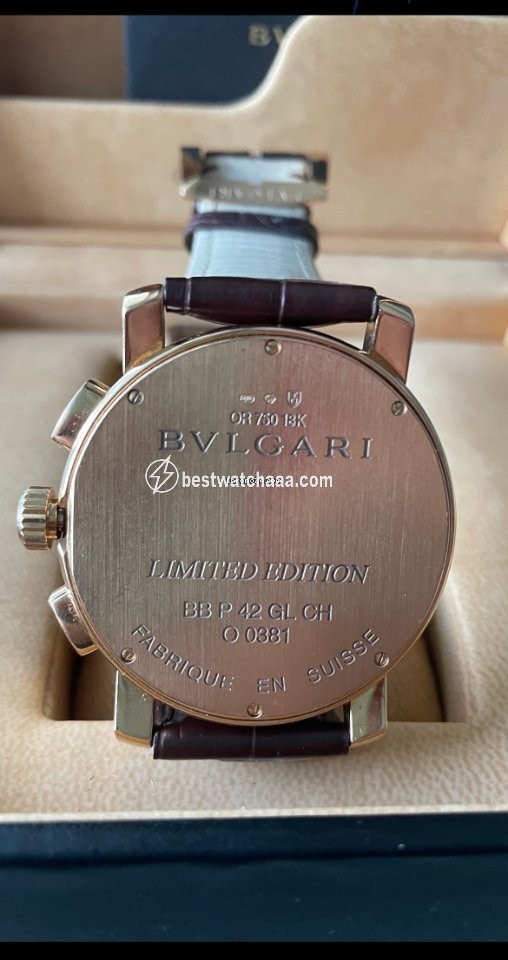 IMG_9085 Bulgari Mens watch Unisex Automatic Rose gold 00381 Replica 2