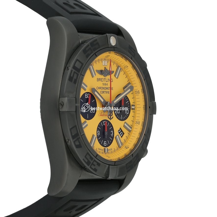 IMG_9085 Breitling Chronomat 44 Blacksteel Mens watch Unisex Automatic Steel MB0111C3 I531 Replica 2