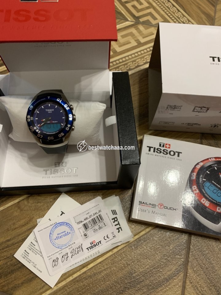 IMG_9085 Tissot Sailing-Touch Mens watch Unisex Quartz Steel T056.420.27.041.00 Replica 2