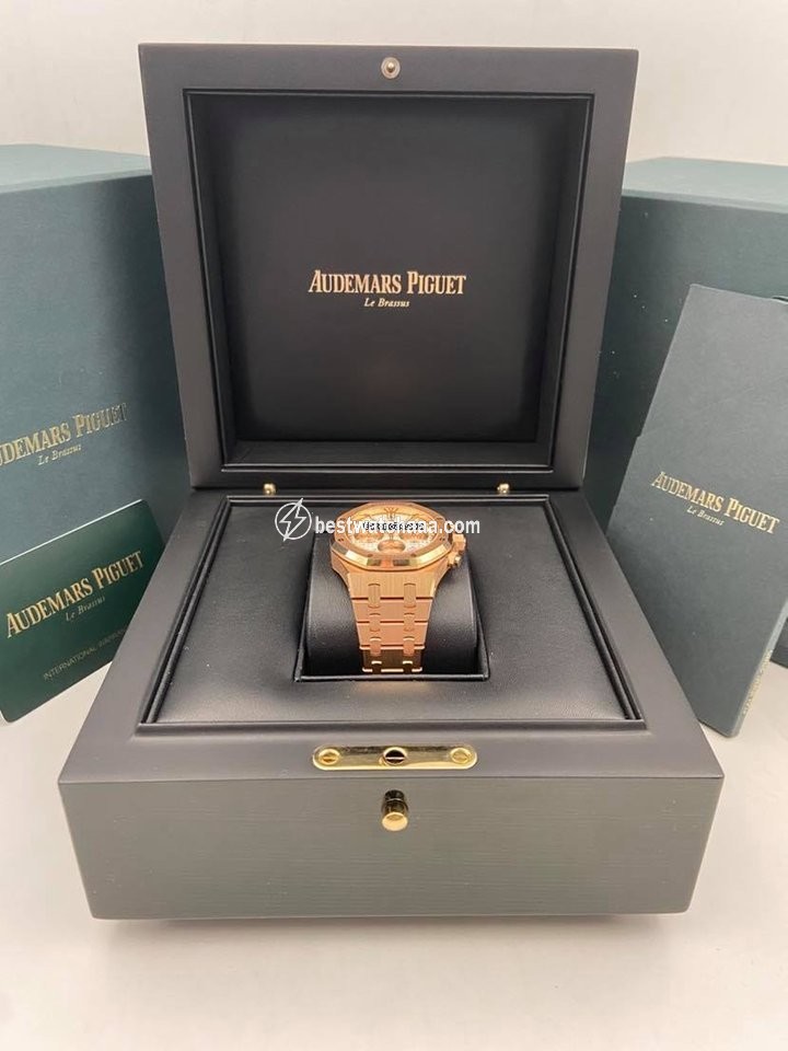 IMG_9085 Audemars Piguet Royal Oak Chronograph Mens watch Unisex Automatic Rose gold 26315OR.OO.1256OR.01 Replica 2