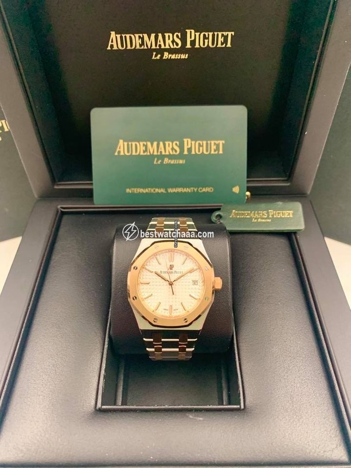 IMG_9085 Audemars Piguet Royal Oak Selfwinding Womens watch Automatic Gold Steel 77350SR.OO.1261SR.01 Replica 2