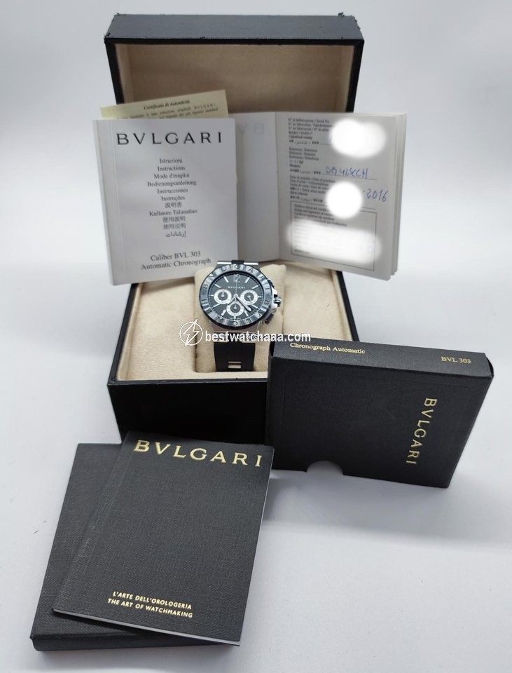 IMG_9085 Bulgari Diagono Mens watch Unisex Steel DG42BSCVDCH Replica 2