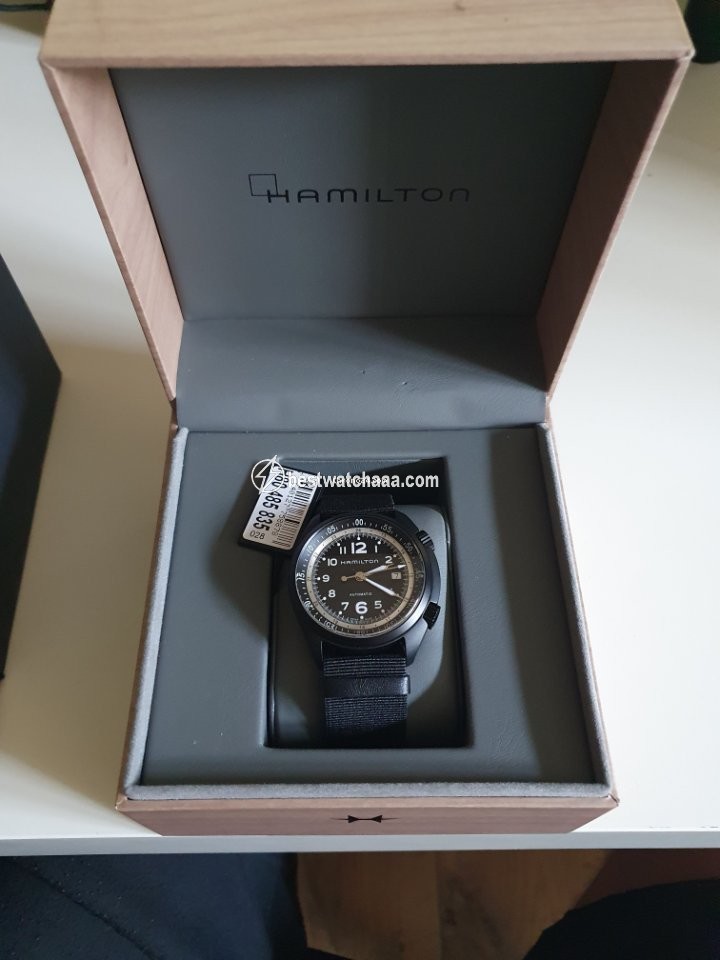 IMG_9085 Hamilton Khaki Pilot Pioneer Mens watch Unisex Automatic Aluminum H80485835 Replica 2