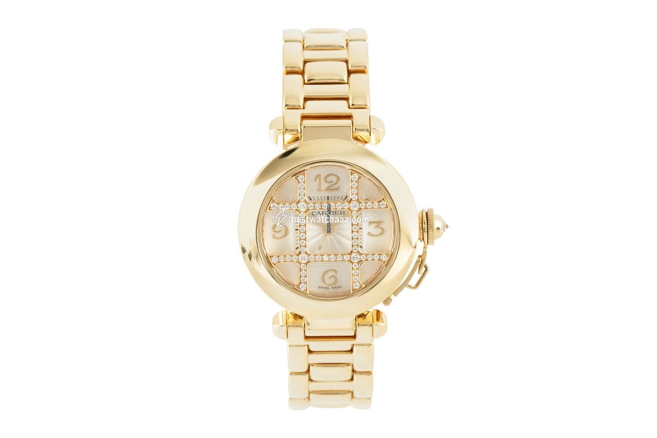 IMG_9085 Cartier Pasha Womens watch Automatic Yellow gold 2399 Replica 2