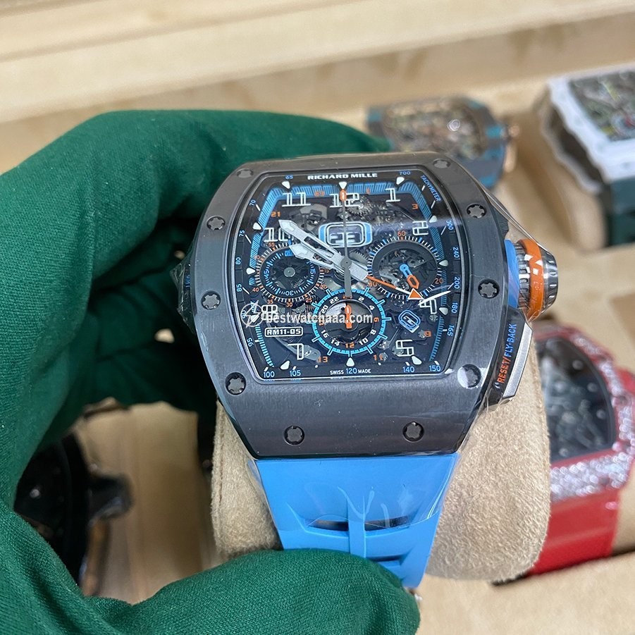 IMG_9085 Richard Mille RM 011 Mens watch Unisex Automatic Ceramic RM 11-05 Replica 2