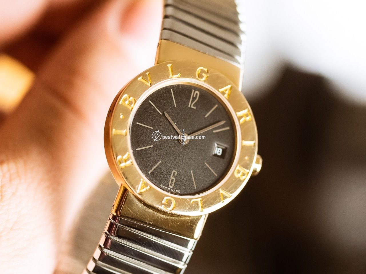 IMG_9085 Bulgari Bulgari Womens watch Quartz Yellow gold BB26GSCD Replica 2