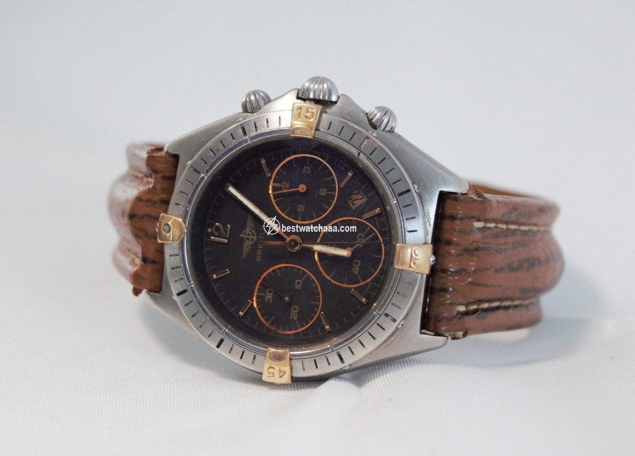 IMG_9085 Breitling Chronomat Mens watch Unisex Quartz Gold Steel 80350 Replica 2