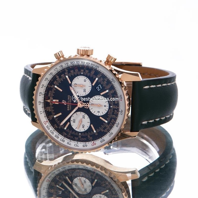IMG_9085 Breitling Navitimer 1 B01 Chronograph 43 Mens watch Unisex Automatic Rose gold Rb0121211b1p1 Replica 2
