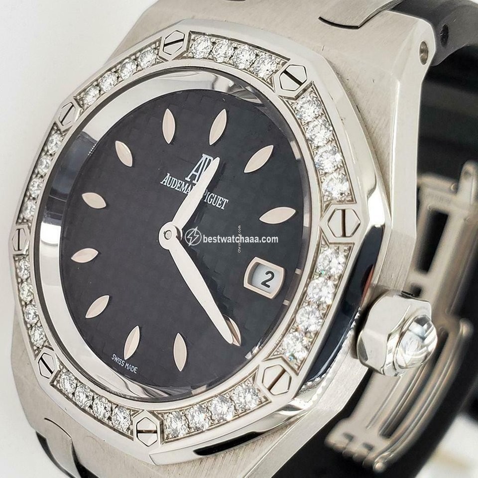 IMG_9085 Audemars Piguet Royal Oak Lady Womens watch Quartz Steel 67601ST.ZZ.D002 R.01 Replica 2