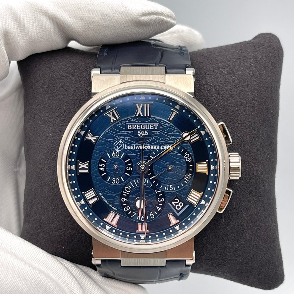 IMG_9085 Breguet Marine Mens watch Unisex Automatic White gold 5527BB Y2 9WV Replica 2