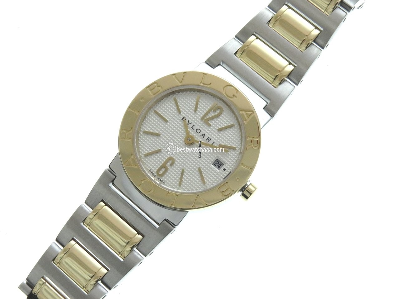 IMG_9085 Bulgari Bulgari Womens watch Quartz Gold Steel BB26WSGD N Replica 2