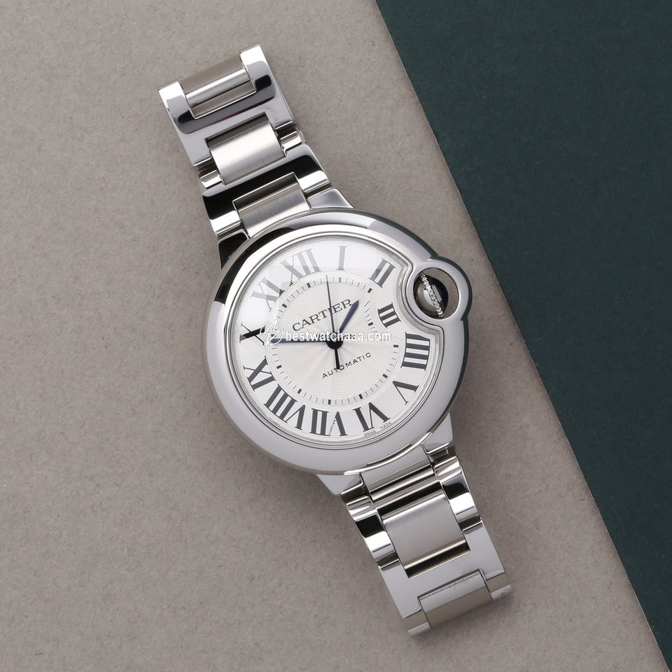 IMG_9085 Cartier Ballon Bleu 33mm Womens watch Automatic Steel W6920071 or 3489 Replica 2