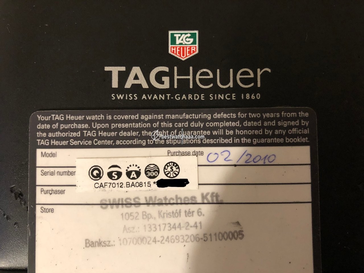 IMG_9085 TAG Heuer Aquaracer 300M Mens watch Unisex Quartz Steel CAF7012.BA0815 Replica 2