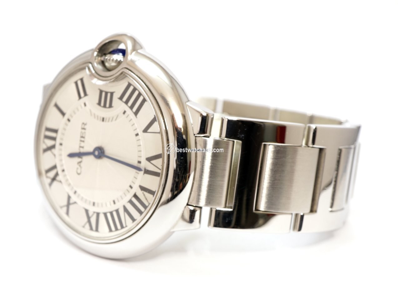 IMG_9085 Cartier Ballon Bleu 36mm Mens watch Unisex Quartz Steel 3005 Replica 2