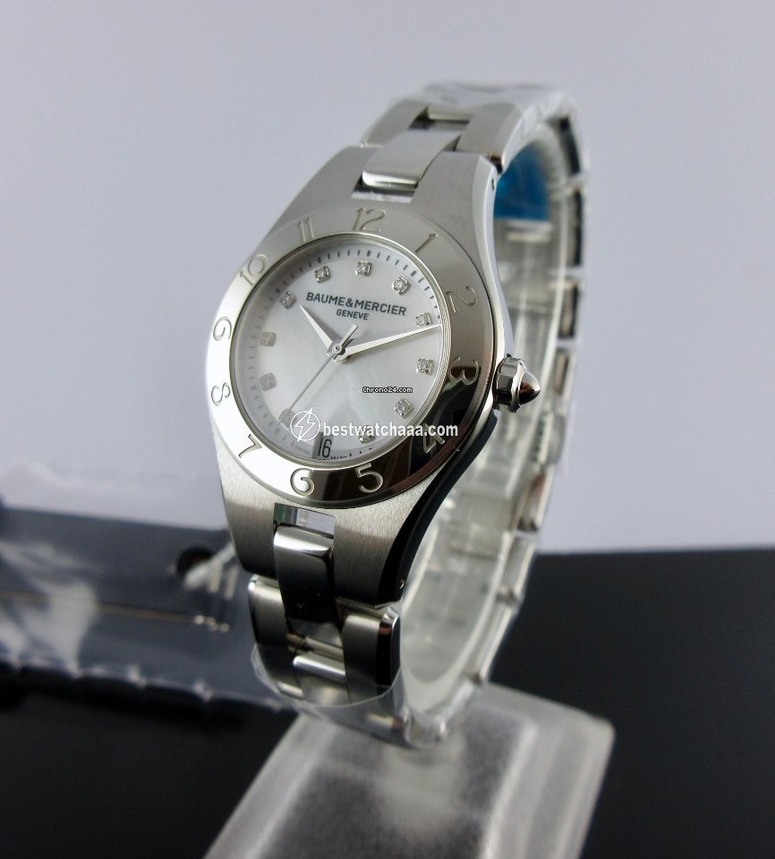 IMG_9085 Baume & Mercier Linea Womens watch Quartz Steel MOA10011 Replica 2