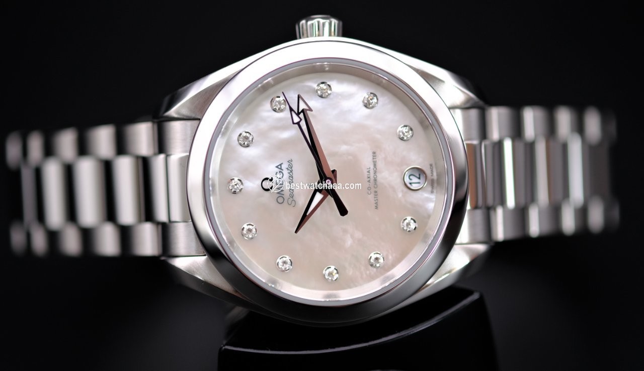 IMG_9085 Omega Seamaster Aqua Terra Womens watch Automatic Steel 220.10.34.20.55.001 Replica 2