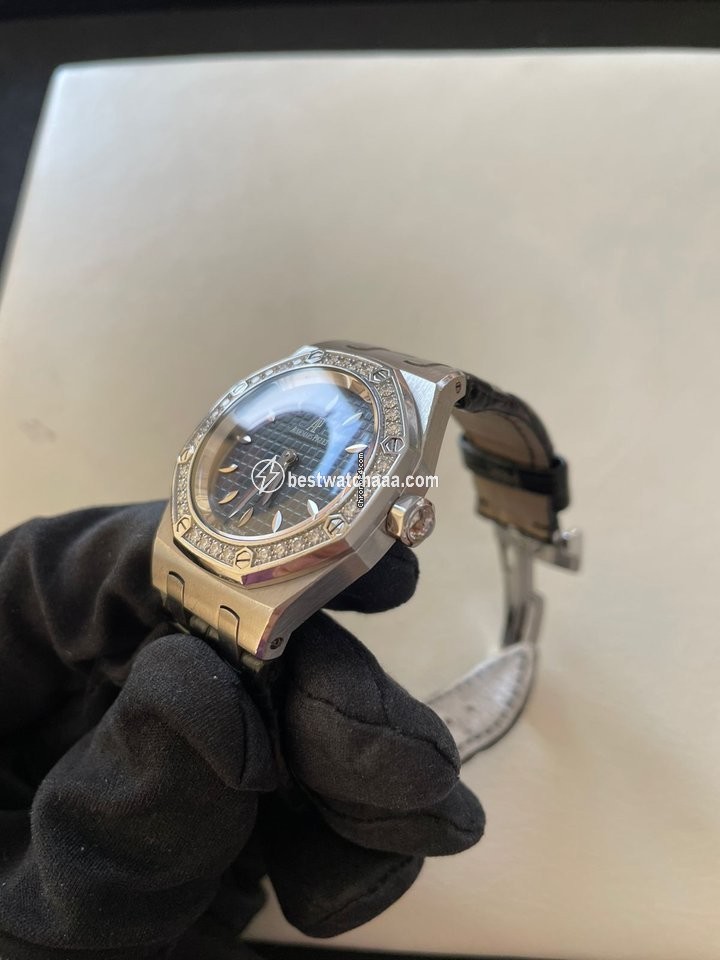 IMG_9085 Audemars Piguet Royal Oak Lady Mens watch Unisex Quartz Steel 67601ST.ZZ.D002CR.01 Replica 2