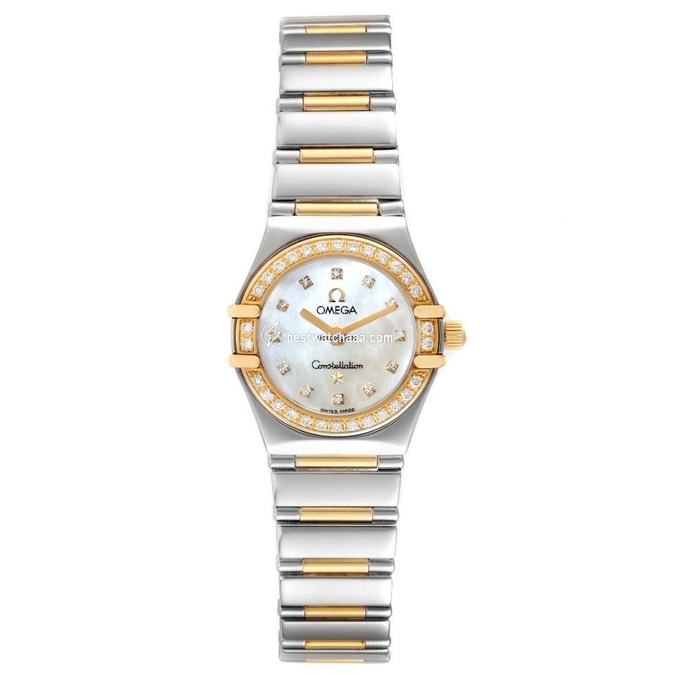 IMG_9085 Omega Constellation Ladies Womens watch Quartz Gold Steel 1365.75.00 Replica 2