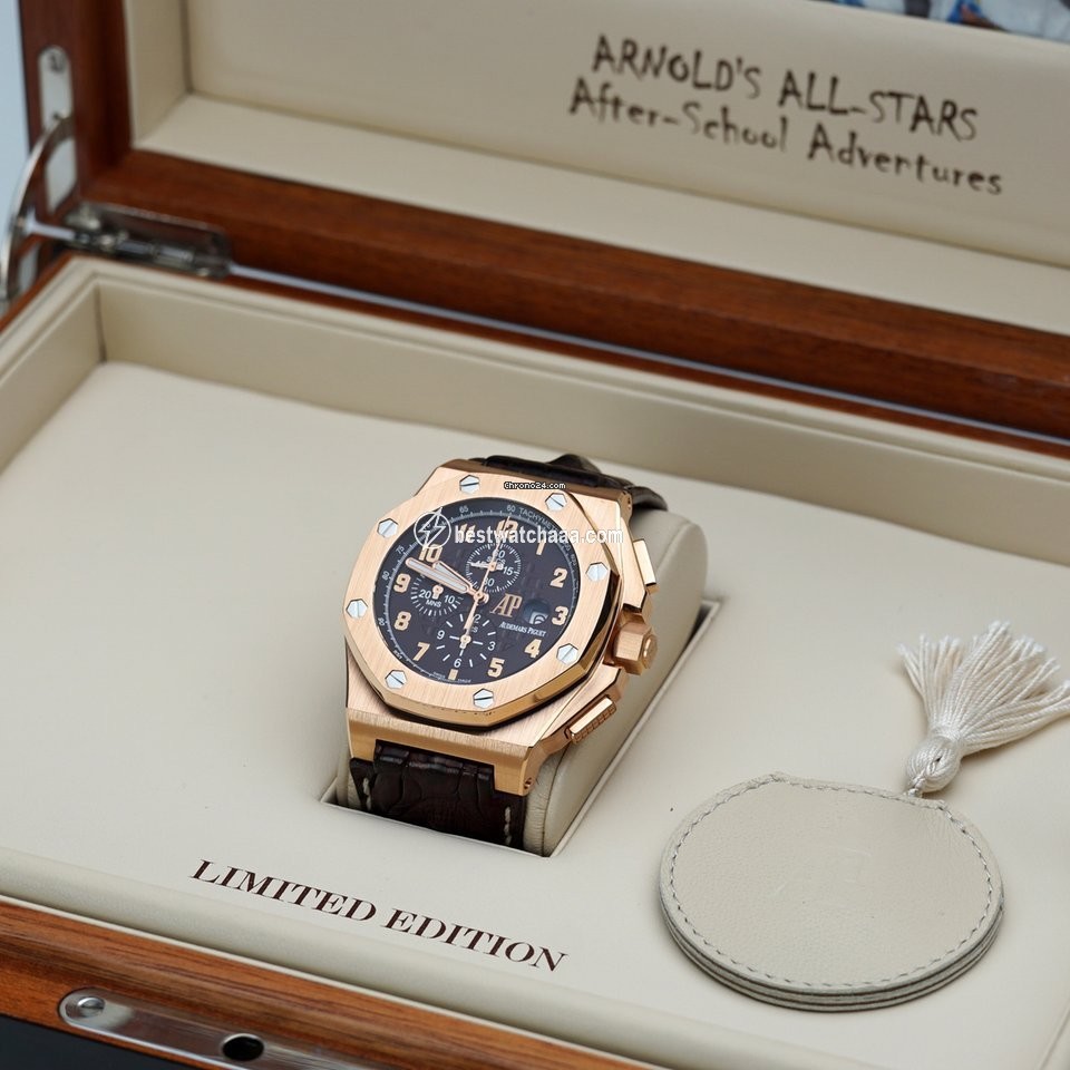 IMG_9085 Audemars Piguet Royal Oak Offshore Mens watch Unisex Automatic Rose gold 26158OR.OO.A801CR.01 Replica 2