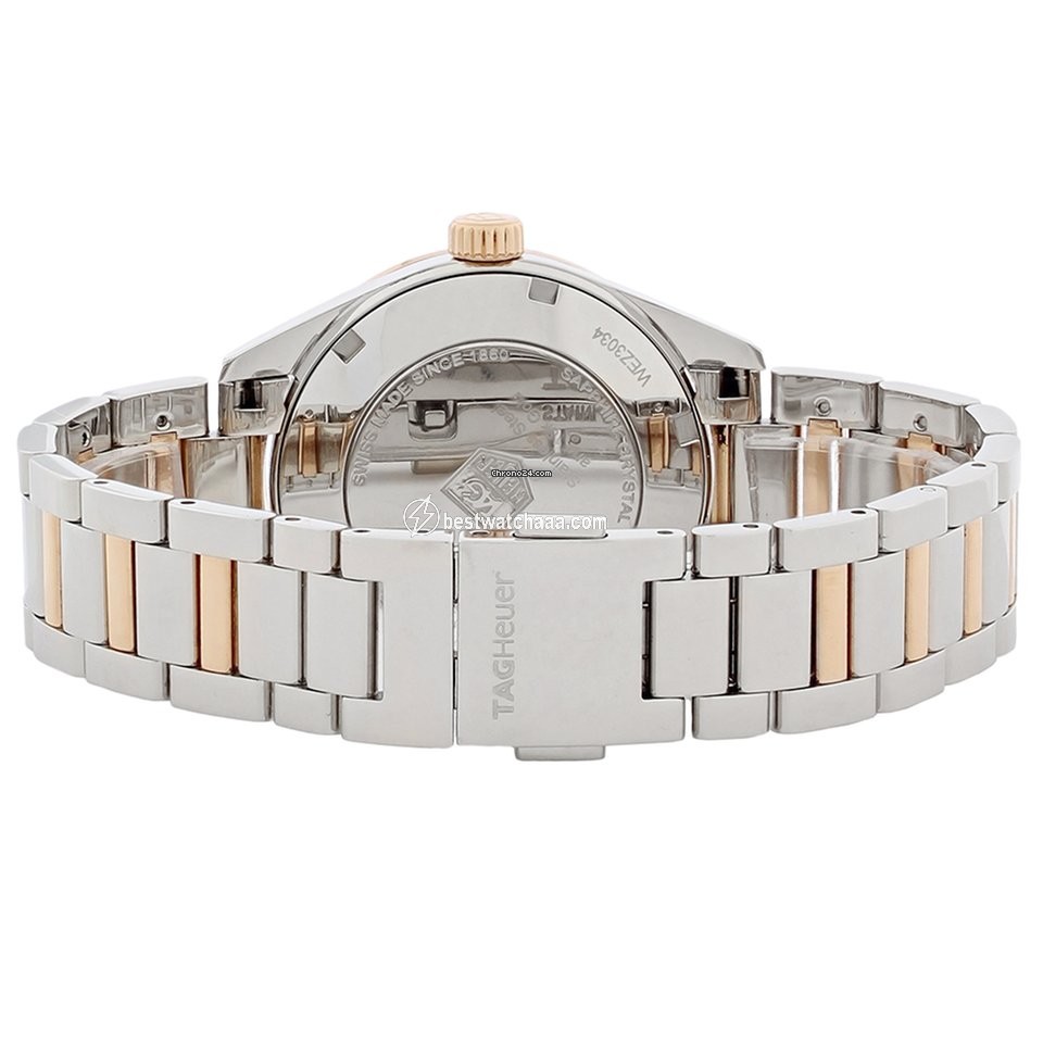 IMG_9085 TAG Heuer Carrera Lady Womens watch Quartz Gold Steel WAR1352.BD0774 Replica 2