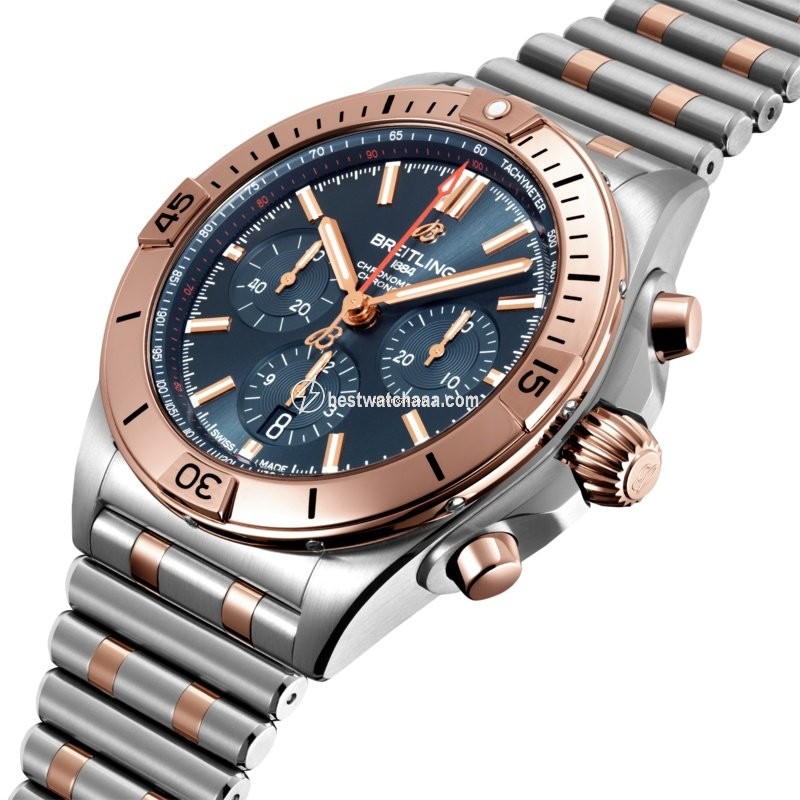 IMG_9085 Breitling Chronomat Mens watch Unisex Automatic Gold Steel UB0134101C1U1 Replica 2