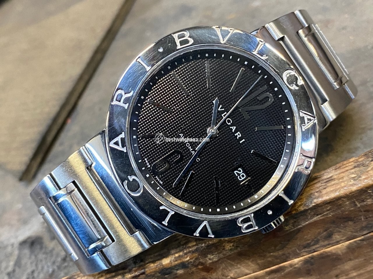 IMG_9085 Bulgari Bulgari Mens watch Unisex Automatic Steel BB 42 SS AUTO Replica 2