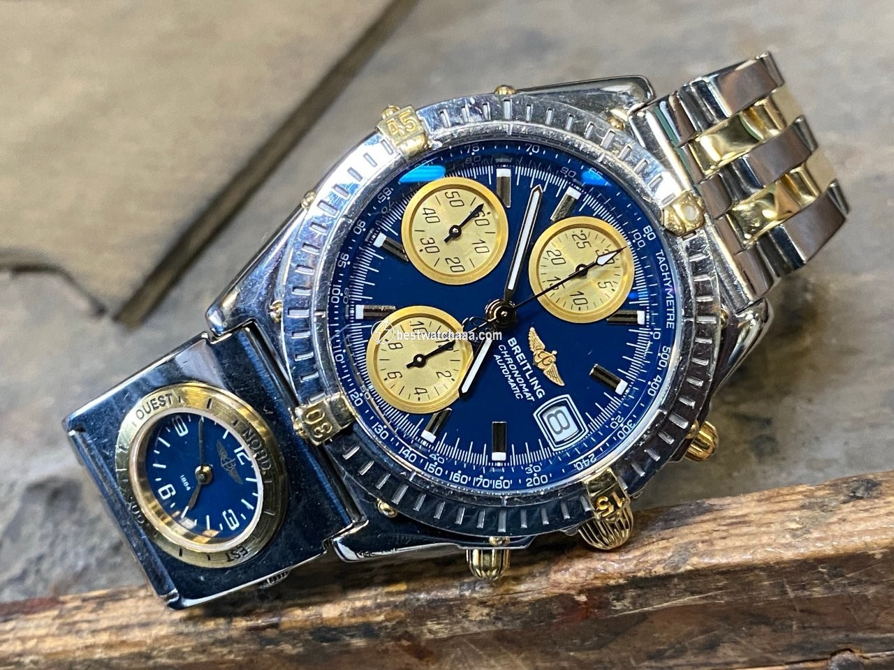 IMG_9085 Breitling Blackbird Mens watch Unisex Automatic Gold Steel B13350 Replica 2