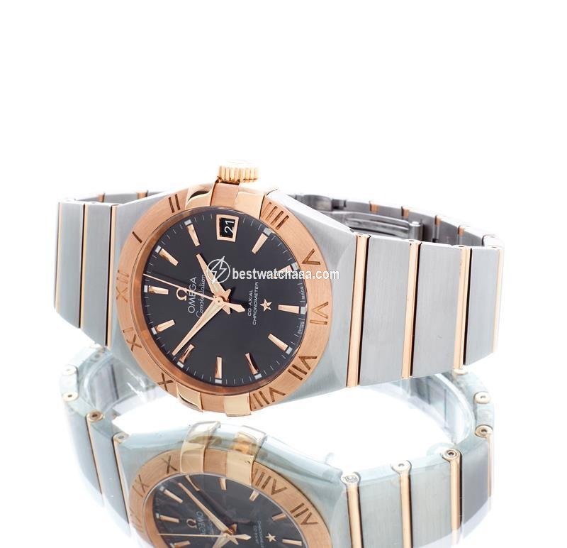IMG_9085 Omega Constellation Men Mens watch Unisex Automatic Gold Steel 123.20.38.21.06.002 Replica 2