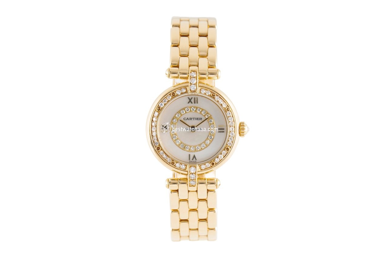 IMG_9085 Cartier Panthere Womens watch Quartz Yellow gold 6692 Replica 2