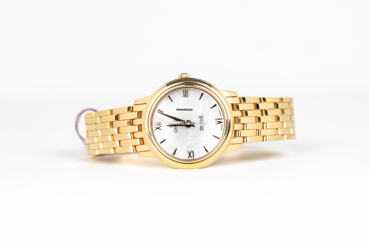IMG_9085 Omega De Ville Prestige Womens watch Quartz Yellow gold 424.50.27.60.05.001 Replica 2