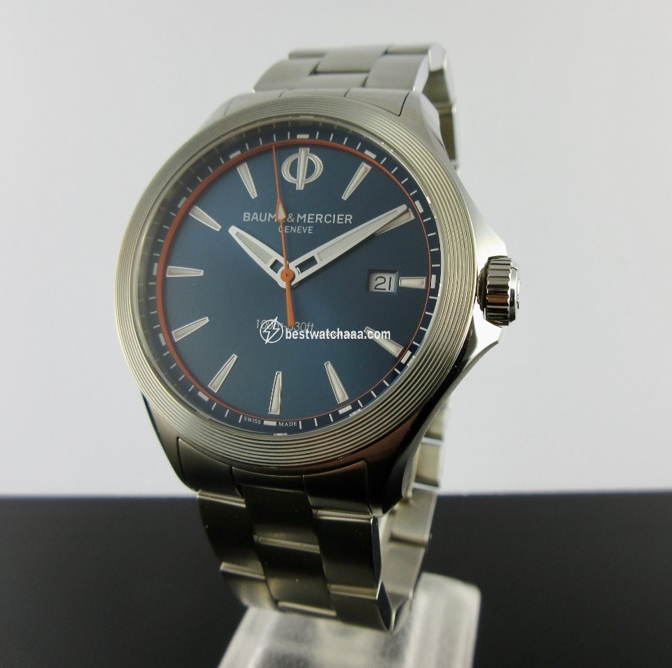 IMG_9085 Baume & Mercier Clifton Mens watch Unisex Quartz Steel MOA10413 Replica 2