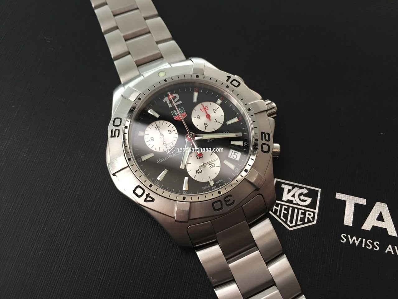 IMG_9085 TAG Heuer Aquaracer 300M Mens watch Unisex Quartz Steel CAF1111 Replica 2