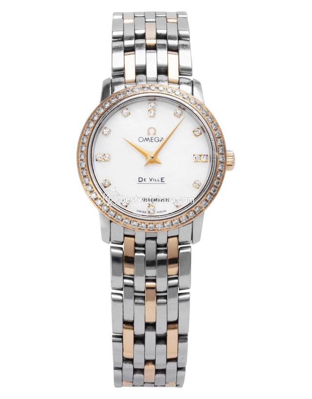 IMG_9085 Omega De Ville Prestige Mens watch Unisex Quartz Yellow gold 413.25.27.60.55.001 Replica 2