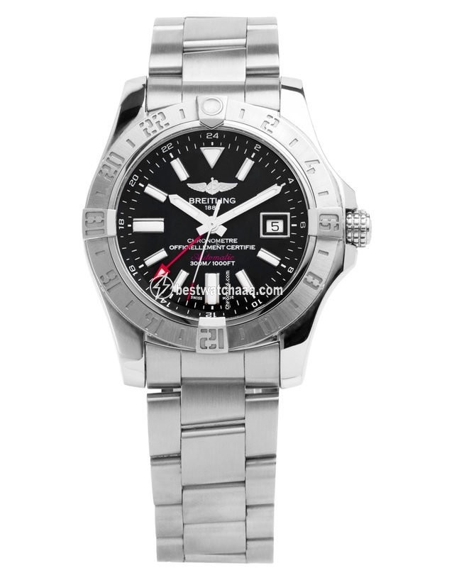 IMG_9085 Breitling Avenger II GMT Mens watch Unisex Automatic Steel A32390111B1A1 Replica 2
