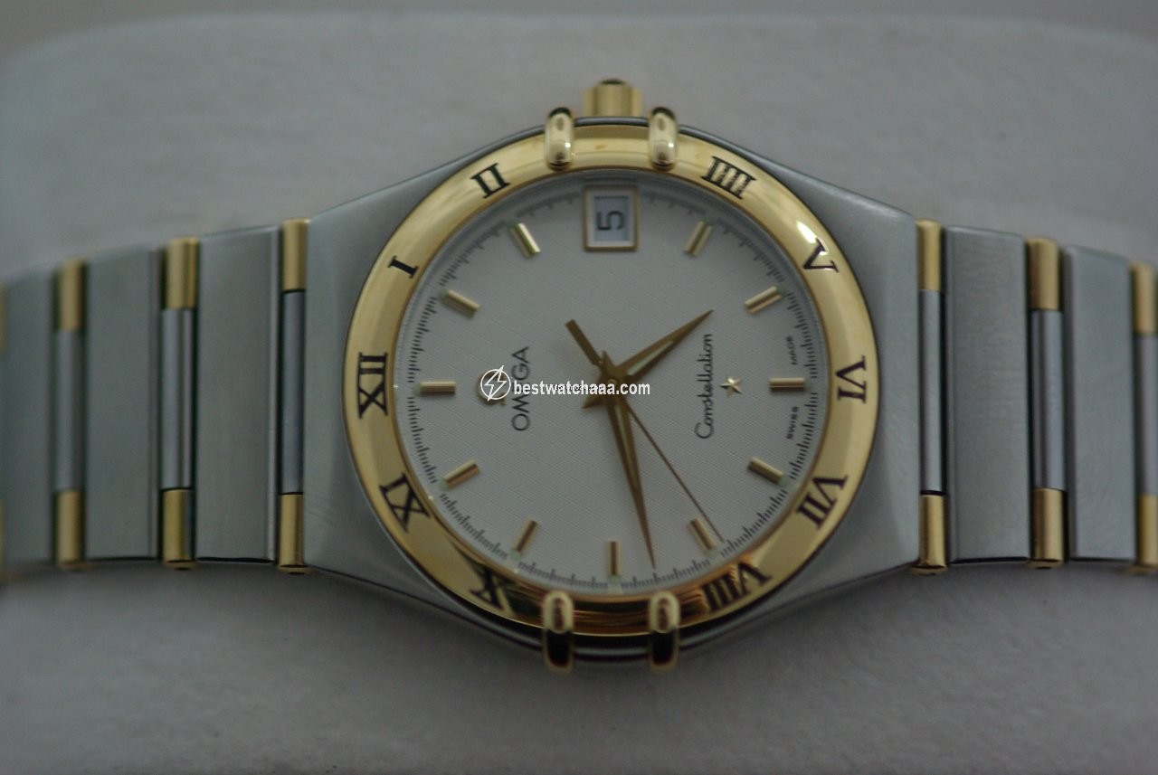 IMG_9085 Omega Constellation Mens watch Unisex Quartz Gold Steel 1312.30 Replica 2
