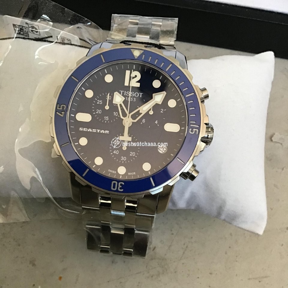 IMG_9085 Tissot Seastar 1000 Mens watch Unisex Quartz Steel T0664171104700 Replica 2