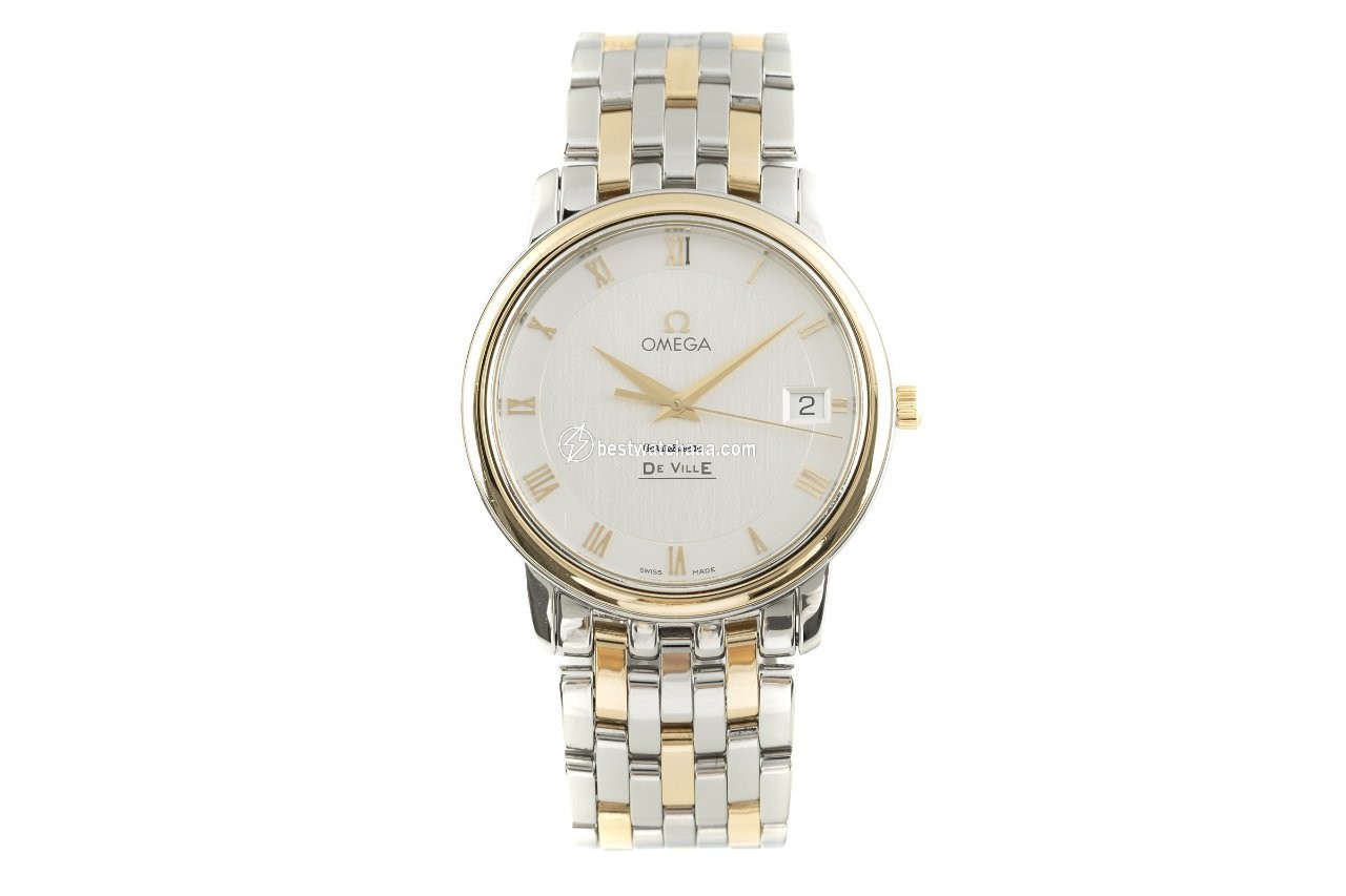 IMG_9085 Omega De Ville Prestige Mens watch Unisex Quartz Gold Steel 4310.32.00 Replica 2