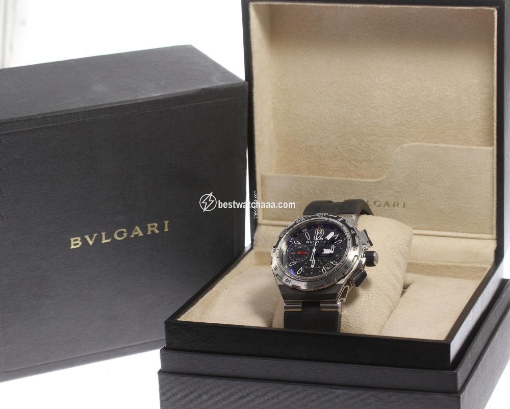 IMG_9085 Bulgari Diagono Mens watch Unisex Automatic Steel DP 45 STV CH GMT Replica 2